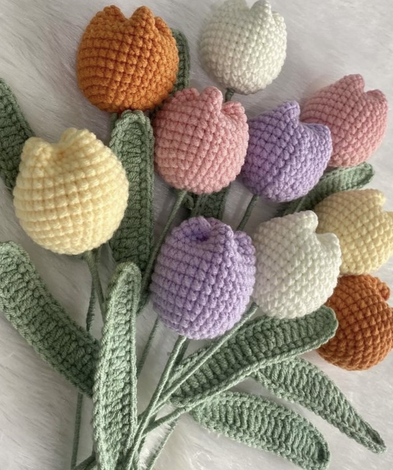 Crochet Tulip Bouquet